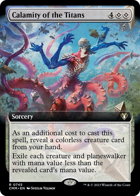 Image for Calamity of the Titans (Extended Art) (745) (Commander Masters) - Magic: The Gathering