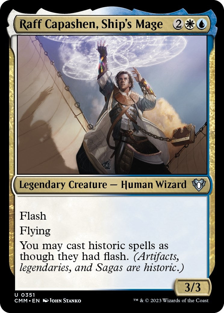 Image for Raff Capashen, Ship's Mage (351) (Commander Masters) - Magic: The Gathering