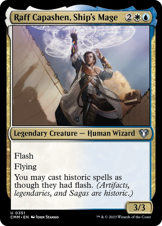 Image for Raff Capashen, Ship's Mage (351) (Commander Masters) - Magic: The Gathering