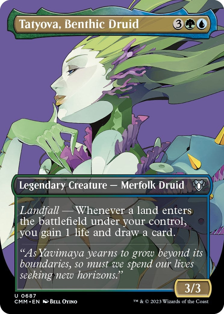 Image for Tatyova, Benthic Druid (Borderless) (687) (Commander Masters) - Magic: The Gathering