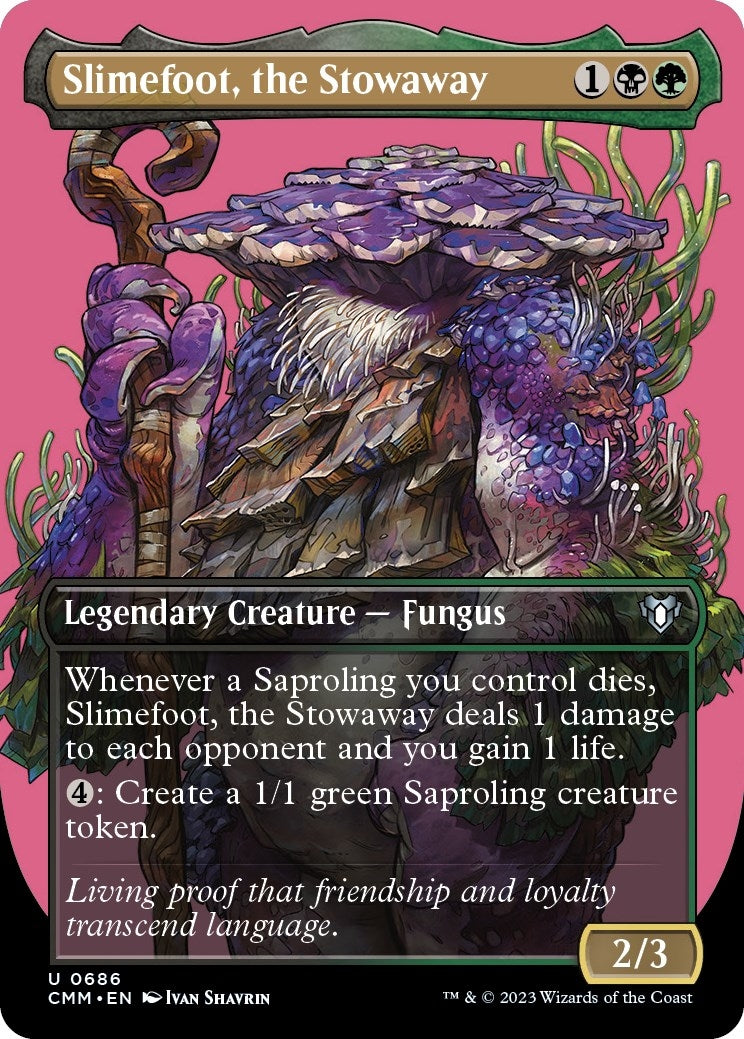 Image for Slimefoot, the Stowaway (Borderless) (686) (Commander Masters) - Magic: The Gathering