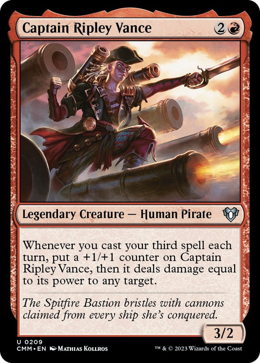 Image for Captain Ripley Vance (209) (Commander Masters) - Magic: The Gathering
