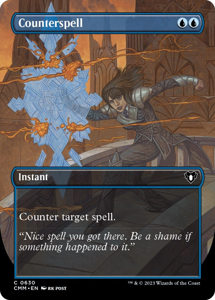 Image for Counterspell (Borderless) (630) (Commander Masters) - Magic: The Gathering
