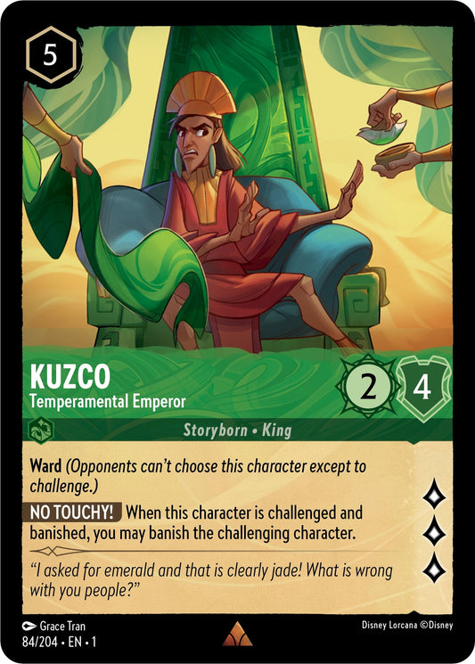 Image for Kuzco - Temperamental Emperor (84/204) (The First Chapter) - Disney Lorcana
