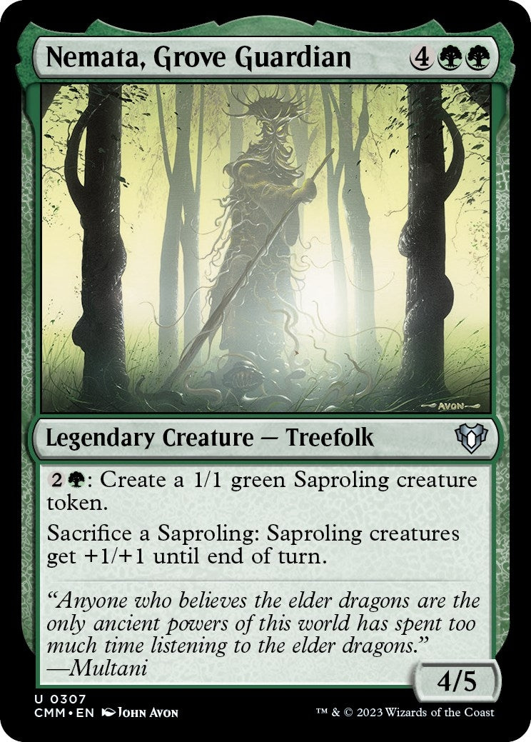 Image for Nemata, Grove Guardian (307) (Commander Masters) - Magic: The Gathering