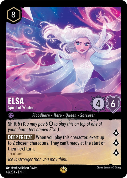 Image for Elsa - Spirit of Winter (42/204) (The First Chapter) - Disney Lorcana