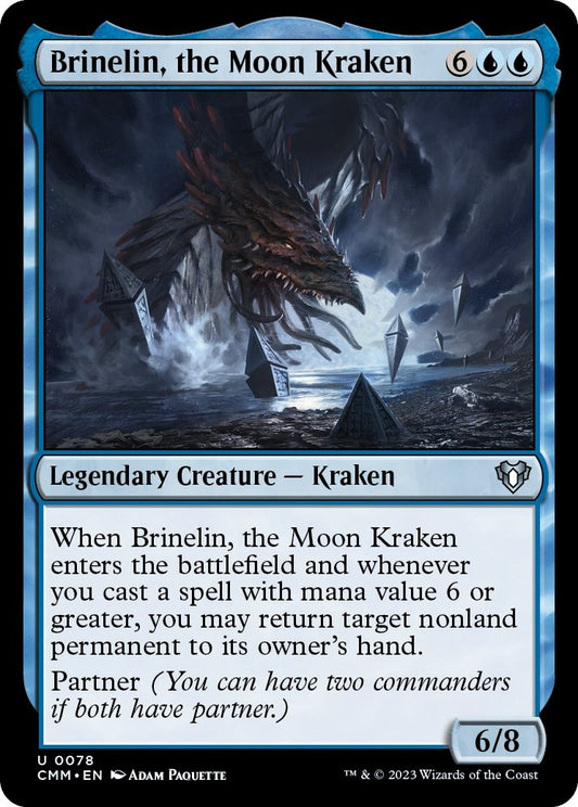 Image for Brinelin, the Moon Kraken (78) (Commander Masters) - Magic: The Gathering