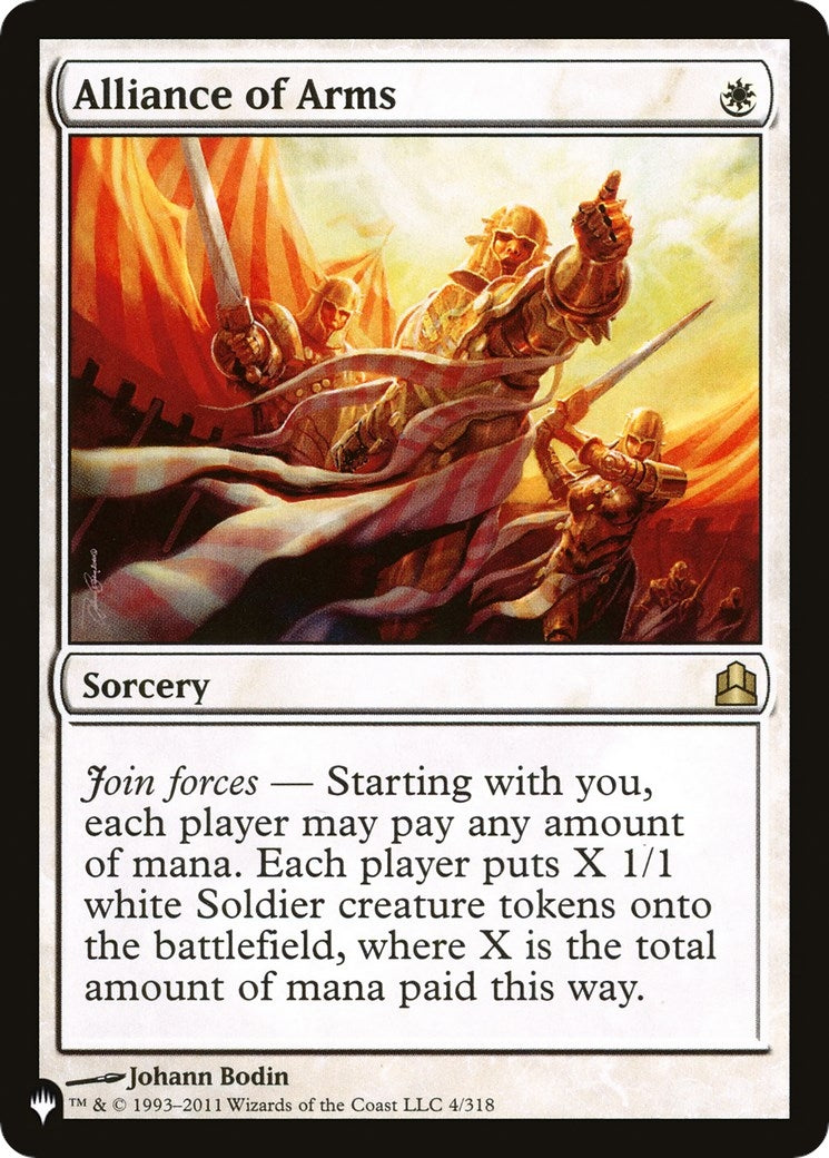Image for Alliance of Arms (4/318) (The List Reprints) - Magic: The Gathering