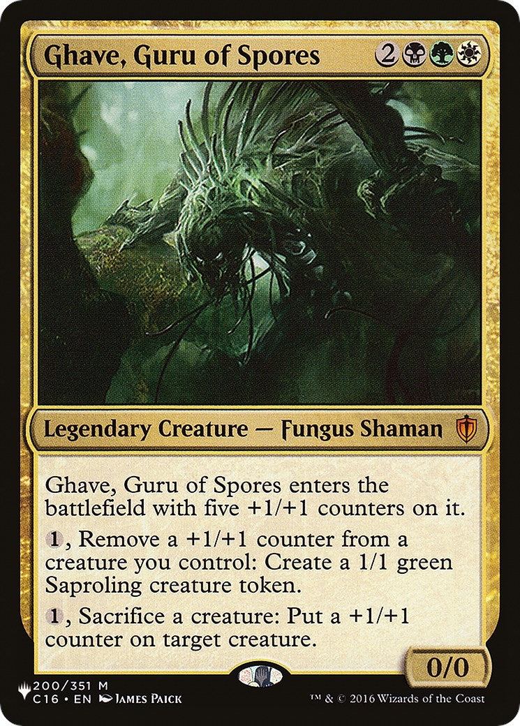 Image for Ghave, Guru of Spores (200/351) (The List Reprints) - Magic: The Gathering