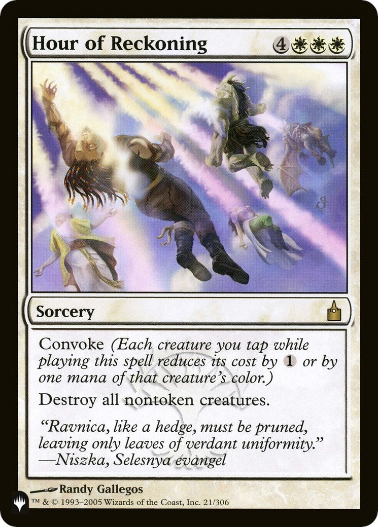 Image for Hour of Reckoning (21/306) (The List Reprints) - Magic: The Gathering