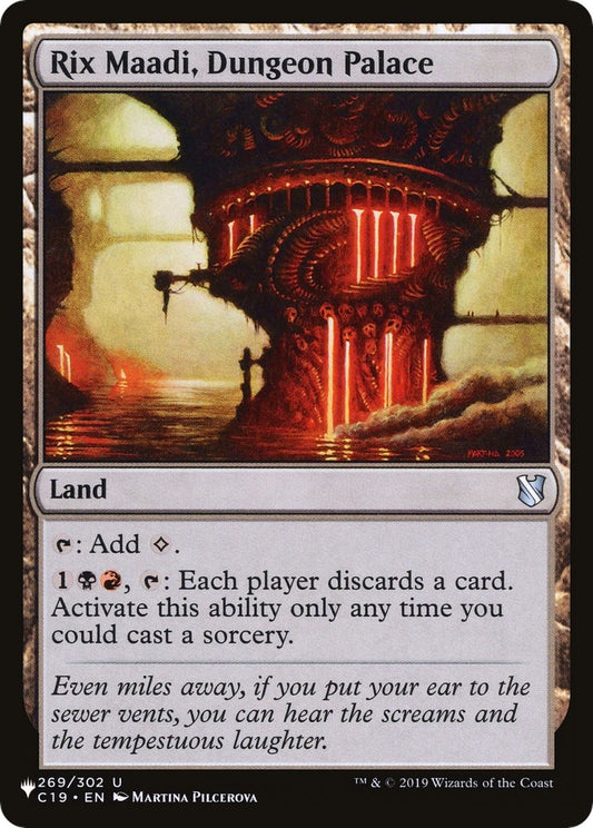 Image for Rix Maadi, Dungeon Palace (269/302) (The List Reprints) - Magic: The Gathering