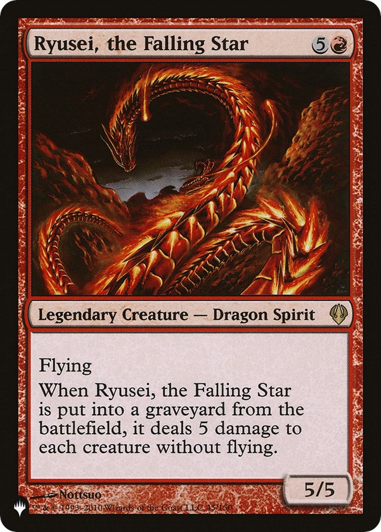 Image for Ryusei, the Falling Star (45/150) (The List Reprints) - Magic: The Gathering