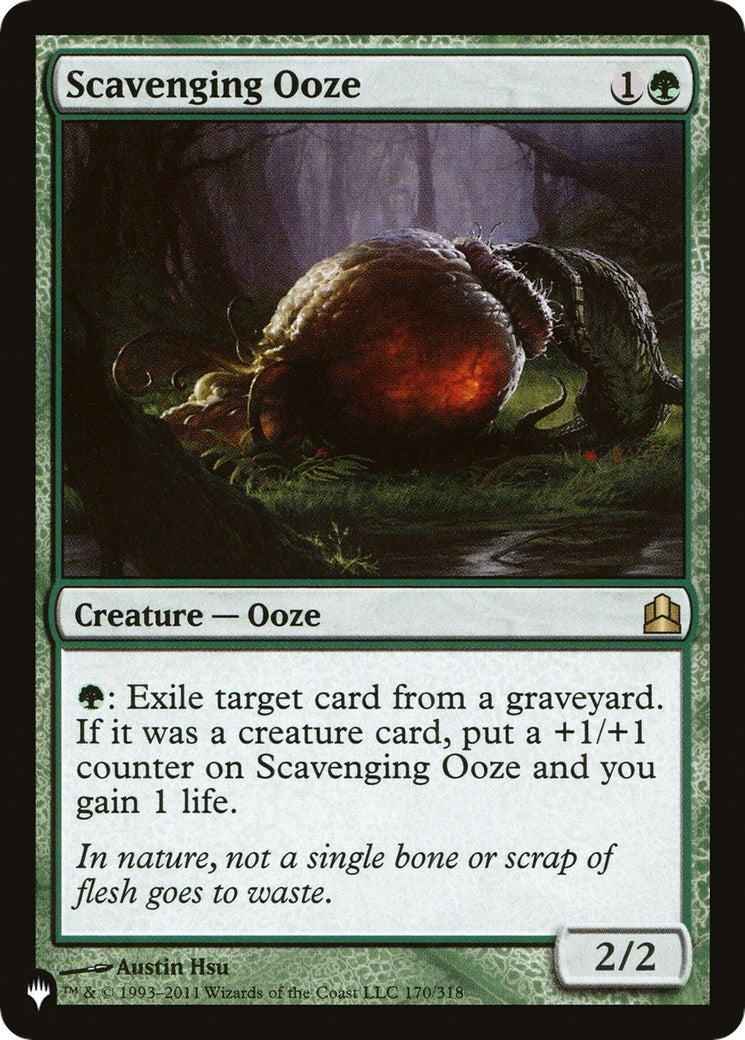 Image for Scavenging Ooze (170/318) (The List Reprints) - Magic: The Gathering