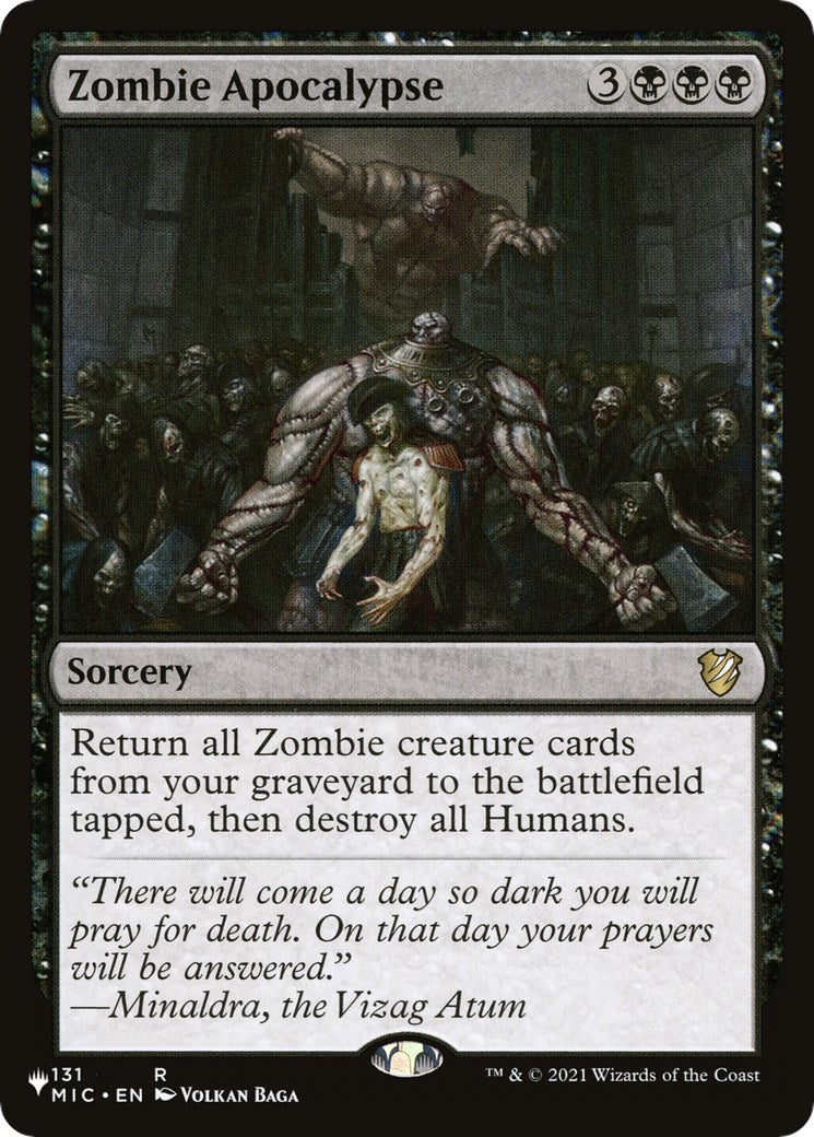 Image for Zombie Apocalypse (131/038) (The List Reprints) - Magic: The Gathering
