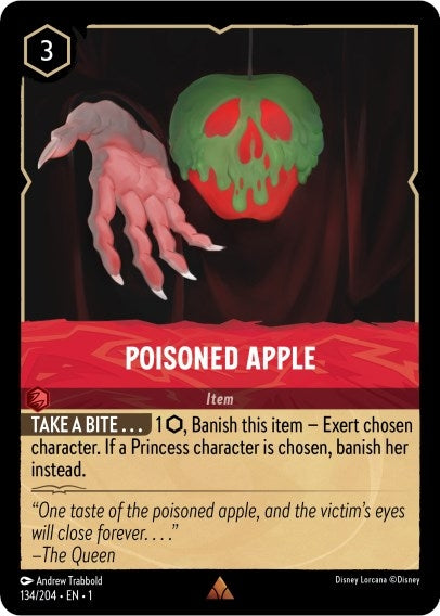 Image for Poisoned Apple (134/204) (The First Chapter) - Disney Lorcana