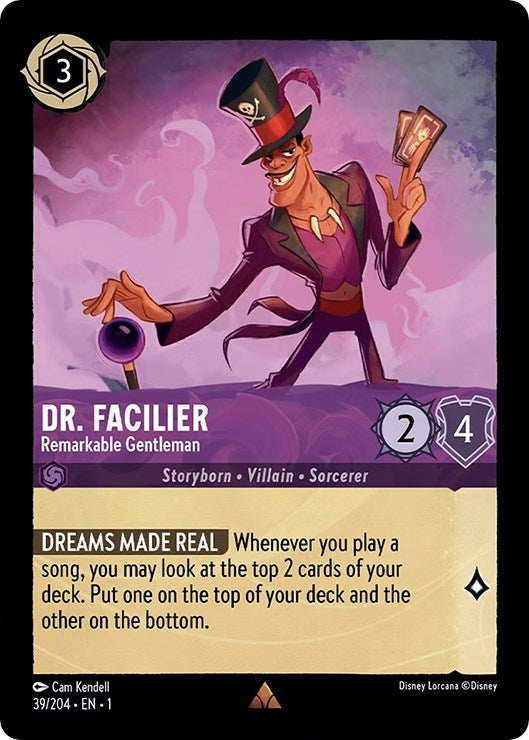 Image for Dr. Facilier - Remarkable Gentleman (39/204) (The First Chapter) - Disney Lorcana