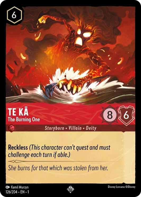 Image for Te Ka - The Burning One (126/204) (The First Chapter) - Disney Lorcana