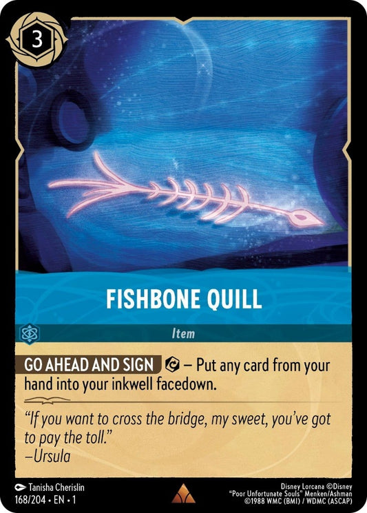 Image for Fishbone Quill (168/204) (The First Chapter) - Disney Lorcana