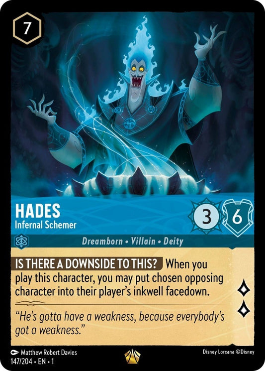 Image for Hades - Infernal Schemer (147/204) (The First Chapter) - Disney Lorcana
