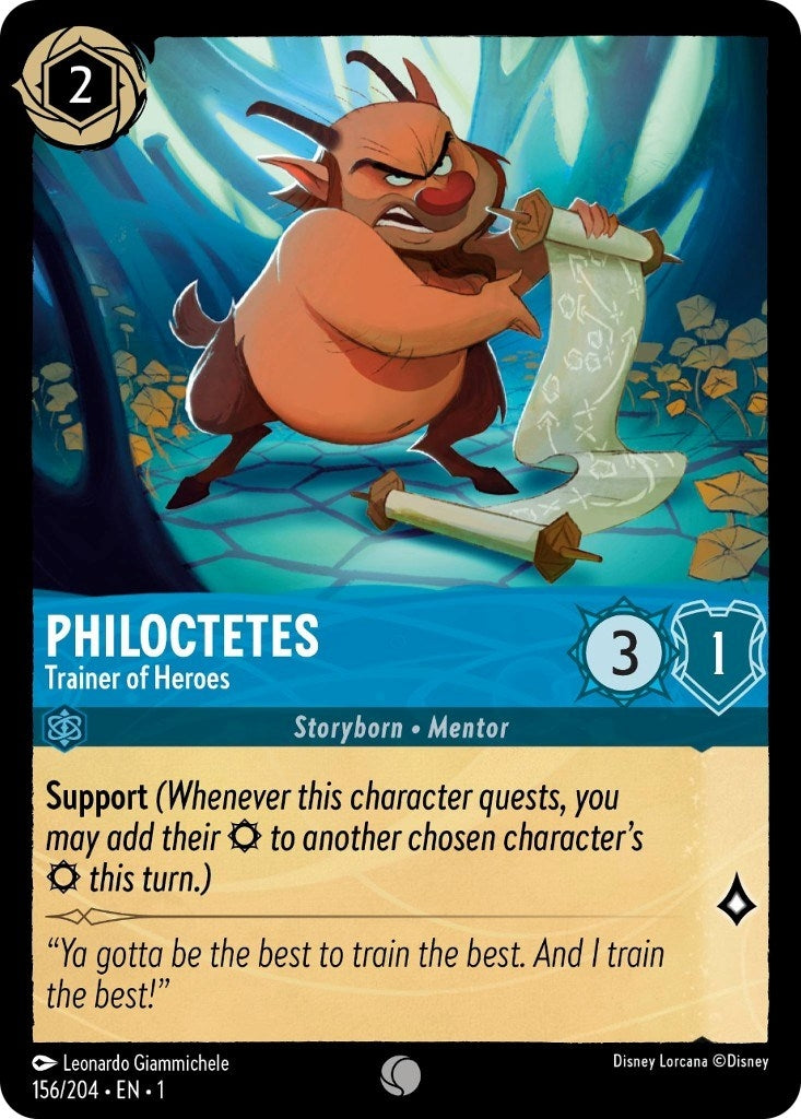 Image for Philoctetes - Trainer of Heroes (156/204) (The First Chapter) - Disney Lorcana