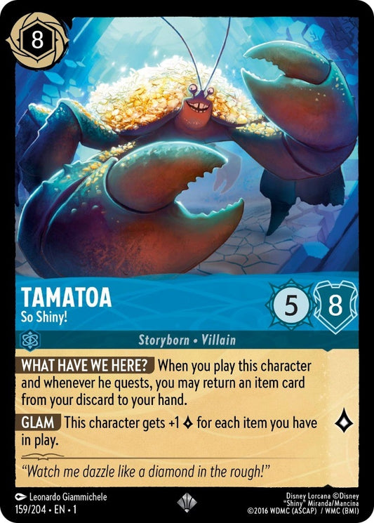 Image for Tamatoa - So Shiny! (159/204) (The First Chapter) - Disney Lorcana