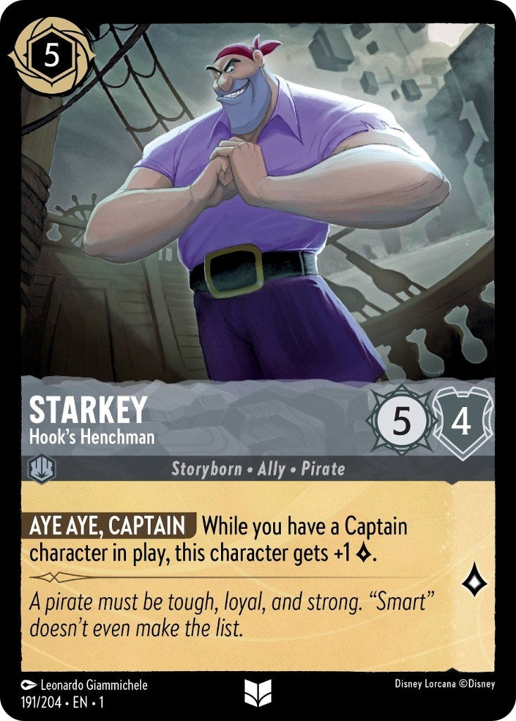 Image for Starkey - Hook's Henchman (191/204) (The First Chapter) - Disney Lorcana