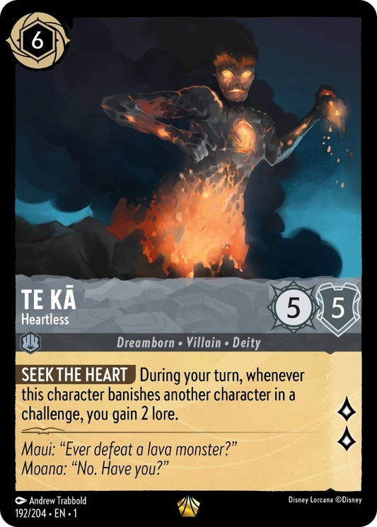 Image for Te Ka - Heartless (192/204) (The First Chapter) - Disney Lorcana