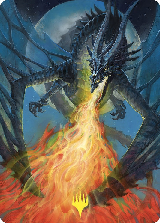 Image for Balefire Dragon Art Card (Gold-Stamped) (65) (Art Series: Commander Masters) - Magic: The Gathering