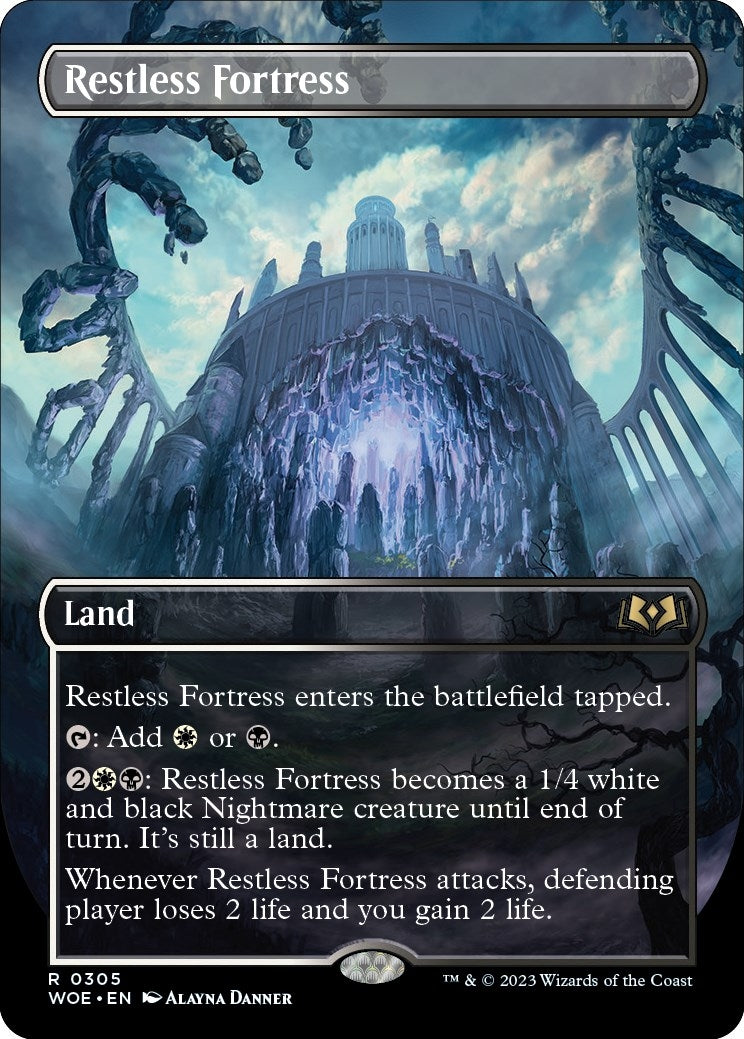Image for Restless Fortress (Borderless) (305) (Wilds of Eldraine) - Magic: The Gathering