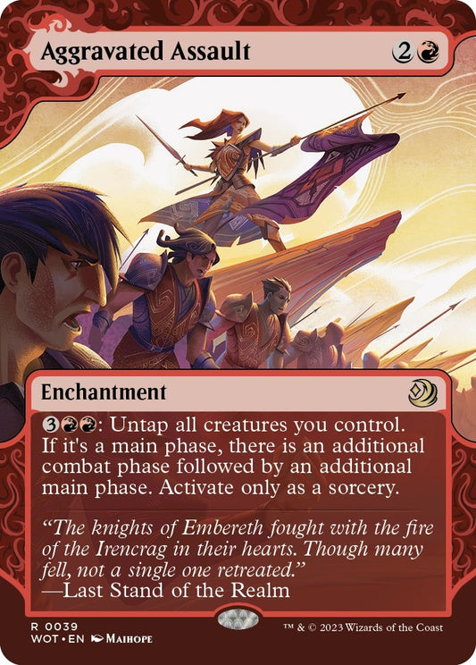 Image for Aggravated Assault (39) (Wilds of Eldraine: Enchanting Tales) - Magic: The Gathering