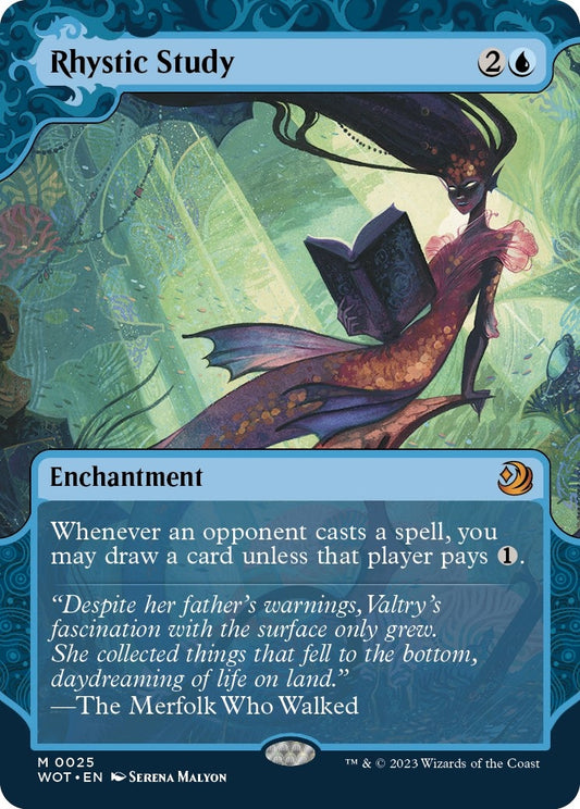 Image for Rhystic Study (25) (Wilds of Eldraine: Enchanting Tales) - Magic: The Gathering