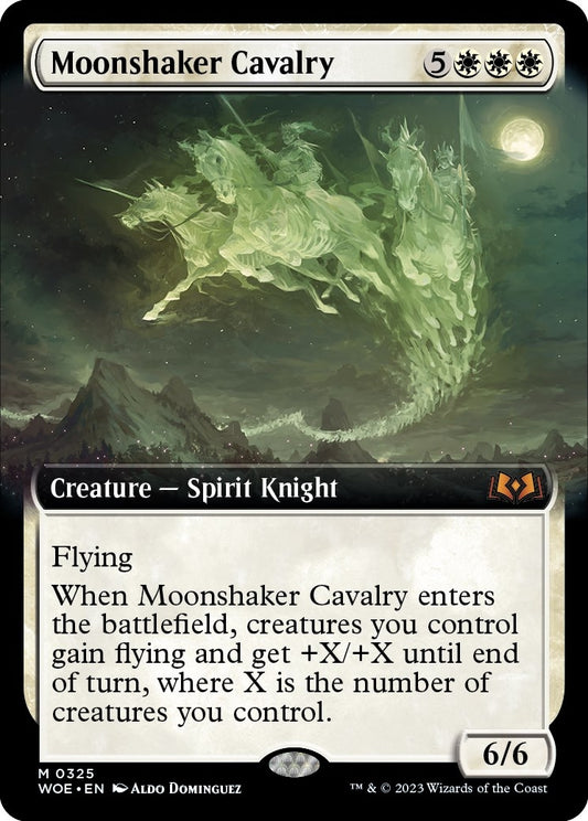 Image for Moonshaker Cavalry (Extended Art) (325) (Wilds of Eldraine) - Magic: The Gathering
