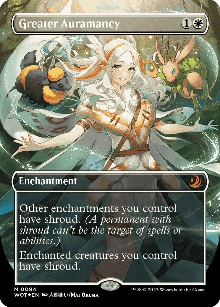 Image for Greater Auramancy (Anime Borderless) (Confetti Foil) (84) (Wilds of Eldraine: Enchanting Tales) - Magic: The Gathering
