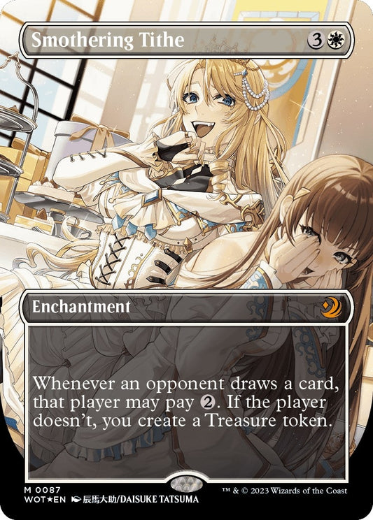 Image for Smothering Tithe (Anime Borderless) (Confetti Foil) (87) (Wilds of Eldraine: Enchanting Tales) - Magic: The Gathering