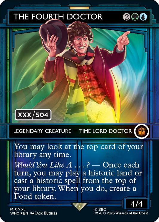 Image for The Fourth Doctor (Serial Numbered) (555) (Universes Beyond: Doctor Who) - Magic: The Gathering
