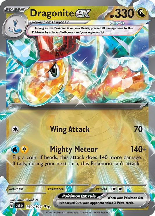 Image for Dragonite ex (159/197) (SV03: Obsidian Flames) - Pokemon