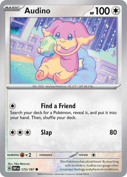 Image for Audino (173/197) (SV03: Obsidian Flames) - Pokemon