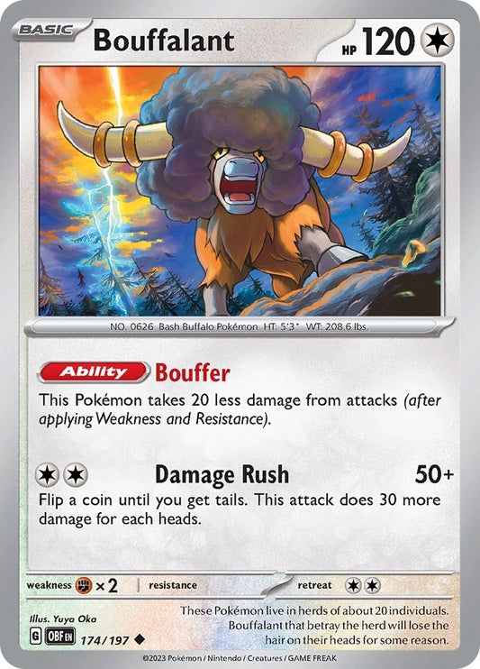 Image for Bouffalant (174/197) (SV03: Obsidian Flames) - Pokemon