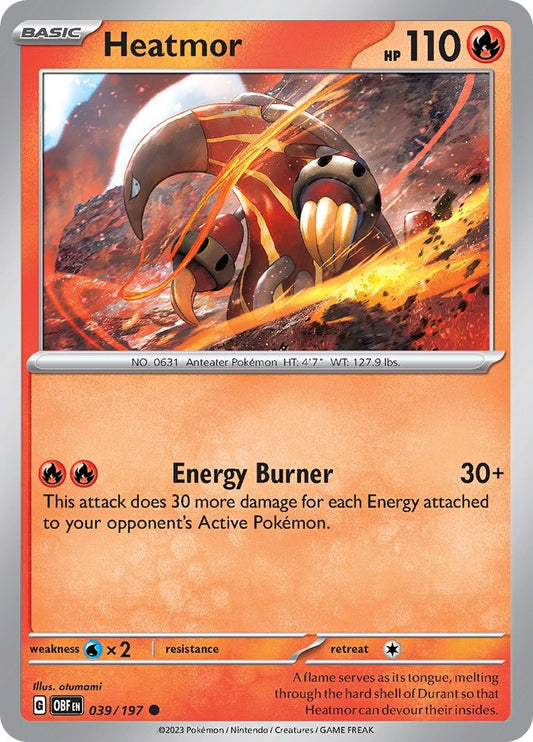 Image for Heatmor (039/197) (SV03: Obsidian Flames) - Pokemon