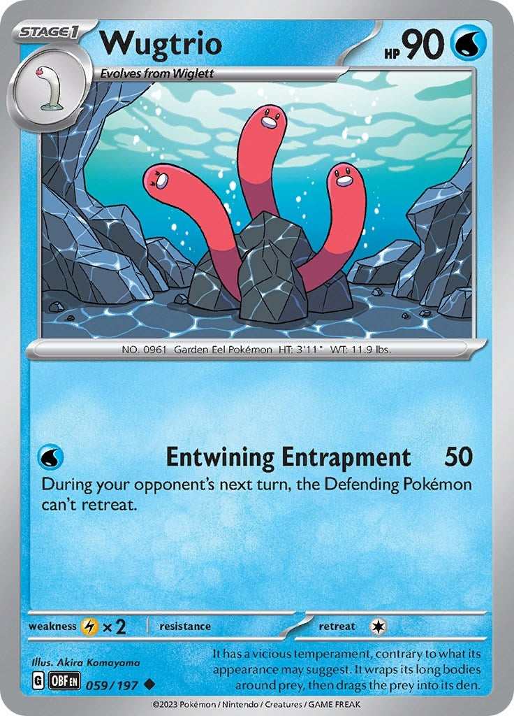 Image for Wugtrio (059/197) (SV03: Obsidian Flames) - Pokemon