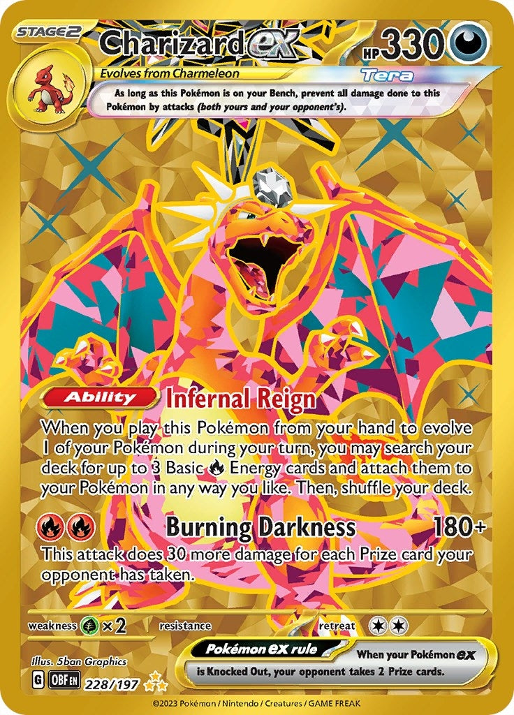 Image for Charizard ex (228/197) (SV03: Obsidian Flames) - Pokemon