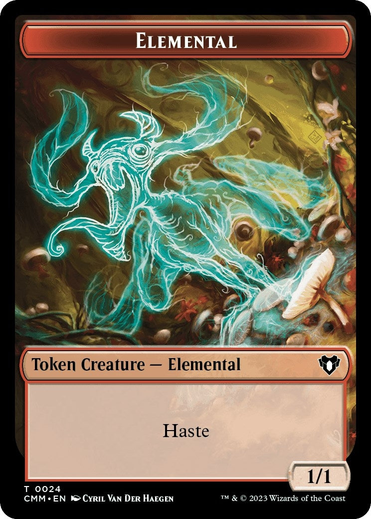 Image for Elemental (0024) // Graveborn Double-Sided Token (24 // 38) (Commander Masters) - Magic: The Gathering