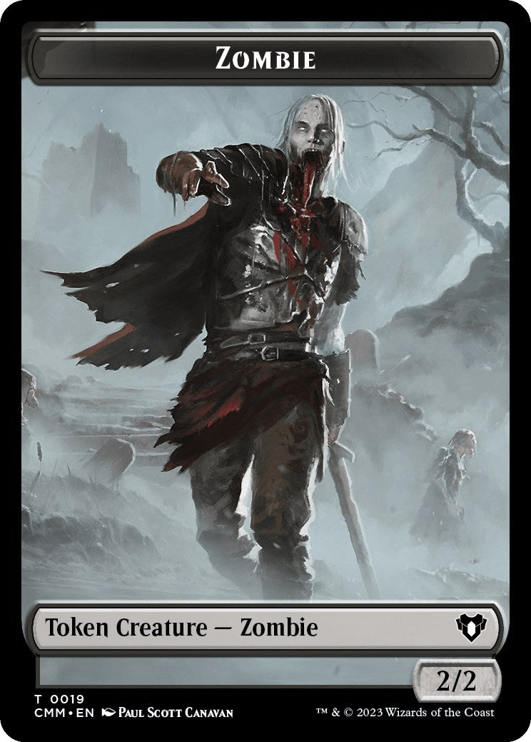 Image for Zombie (0019) // Demon Double-Sided Token (19 // 15) (Commander Masters) - Magic: The Gathering