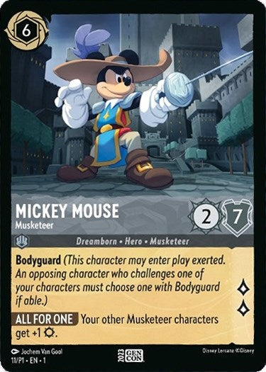 Image for Mickey Mouse - Musketeer (11) (Disney Lorcana Promo Cards) - Disney Lorcana