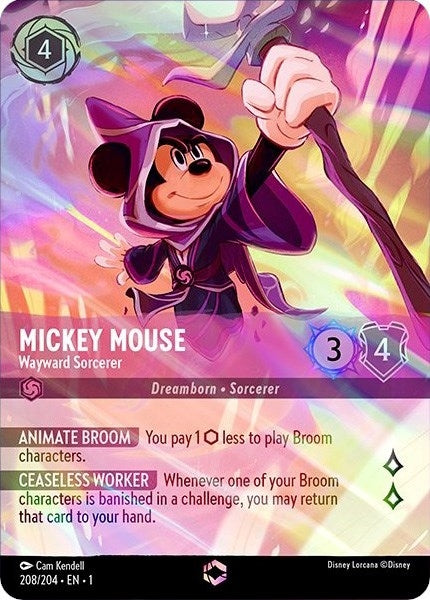Image for Mickey Mouse - Wayward Sorcerer (Enchanted) (208/204) (The First Chapter) - Disney Lorcana