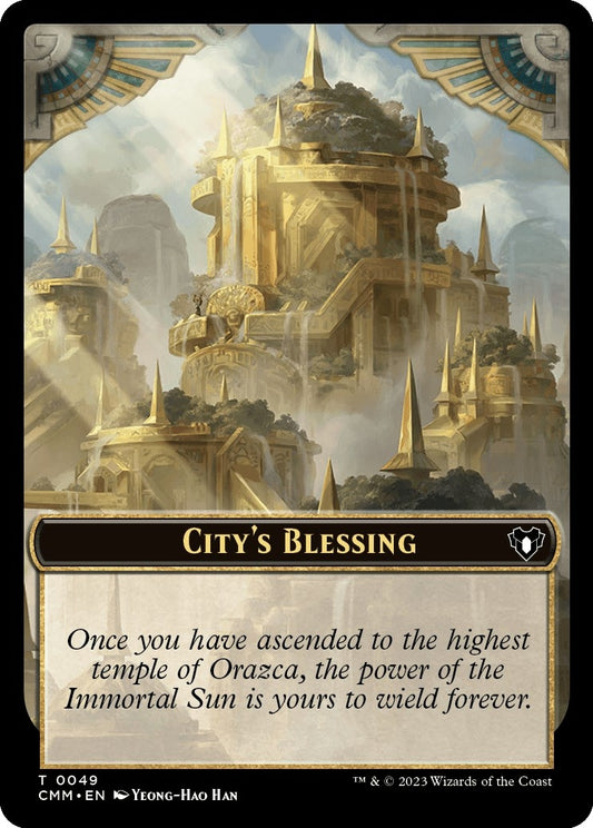 Image for City's Blessing // Myr Double-Sided Token (49 // 43) (Commander Masters) - Magic: The Gathering