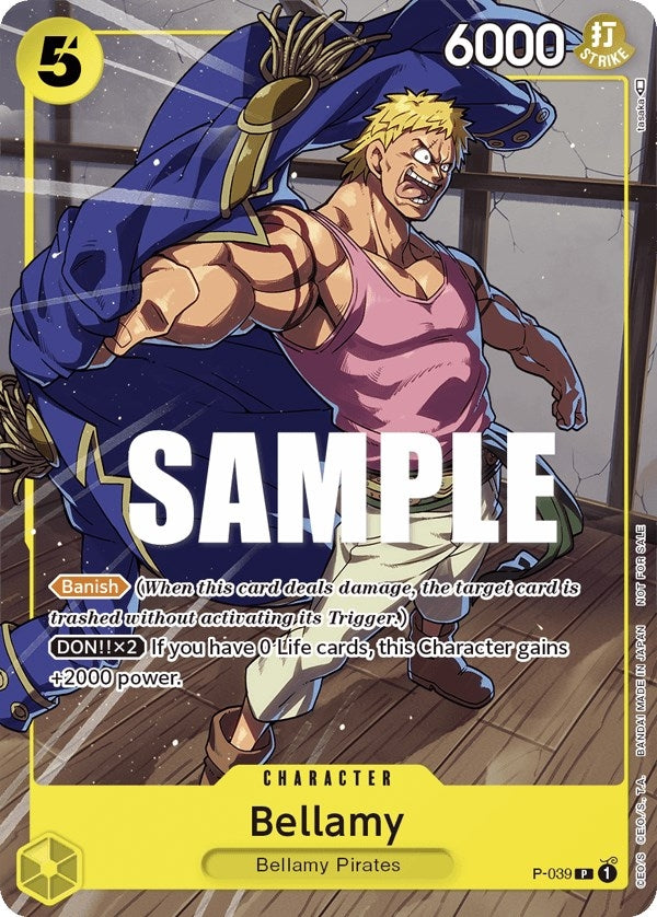 Image for Bellamy (Pirates Party Vol. 4) (P-039) (One Piece Promotion Cards) - One Piece Card Game