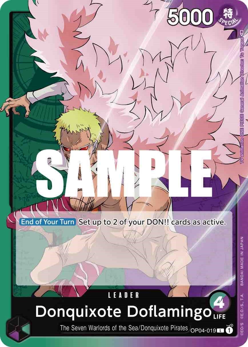 Image for Donquixote Doflamingo (019) (OP04-019) (Kingdoms of Intrigue) - One Piece Card Game