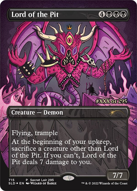 Image for Lord of the Pit (Serial Numbered) (715) (Secret Lair Drop Series) - Magic: The Gathering