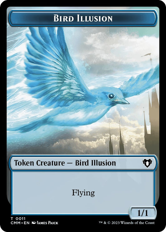 Image for City's Blessing // Bird Illusion Double-Sided Token (49 // 11) (Commander Masters) - Magic: The Gathering